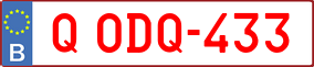 Trailer License Plate
